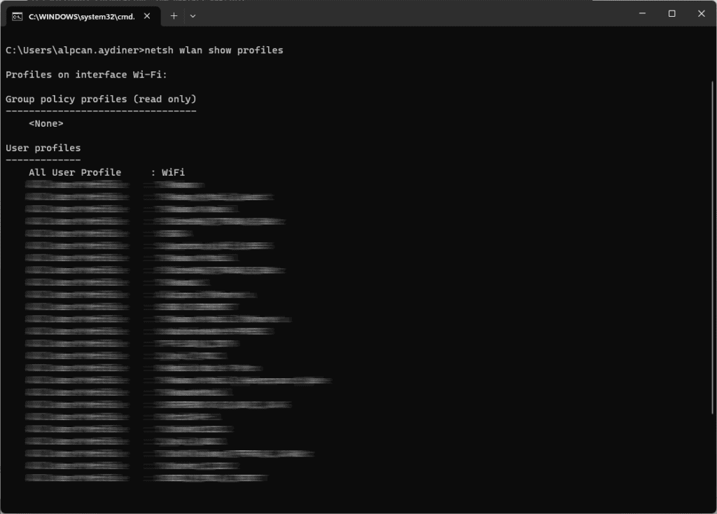 Komut Satırı İle Wifi Bağlanma -2